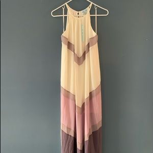 She and sky maxi dress